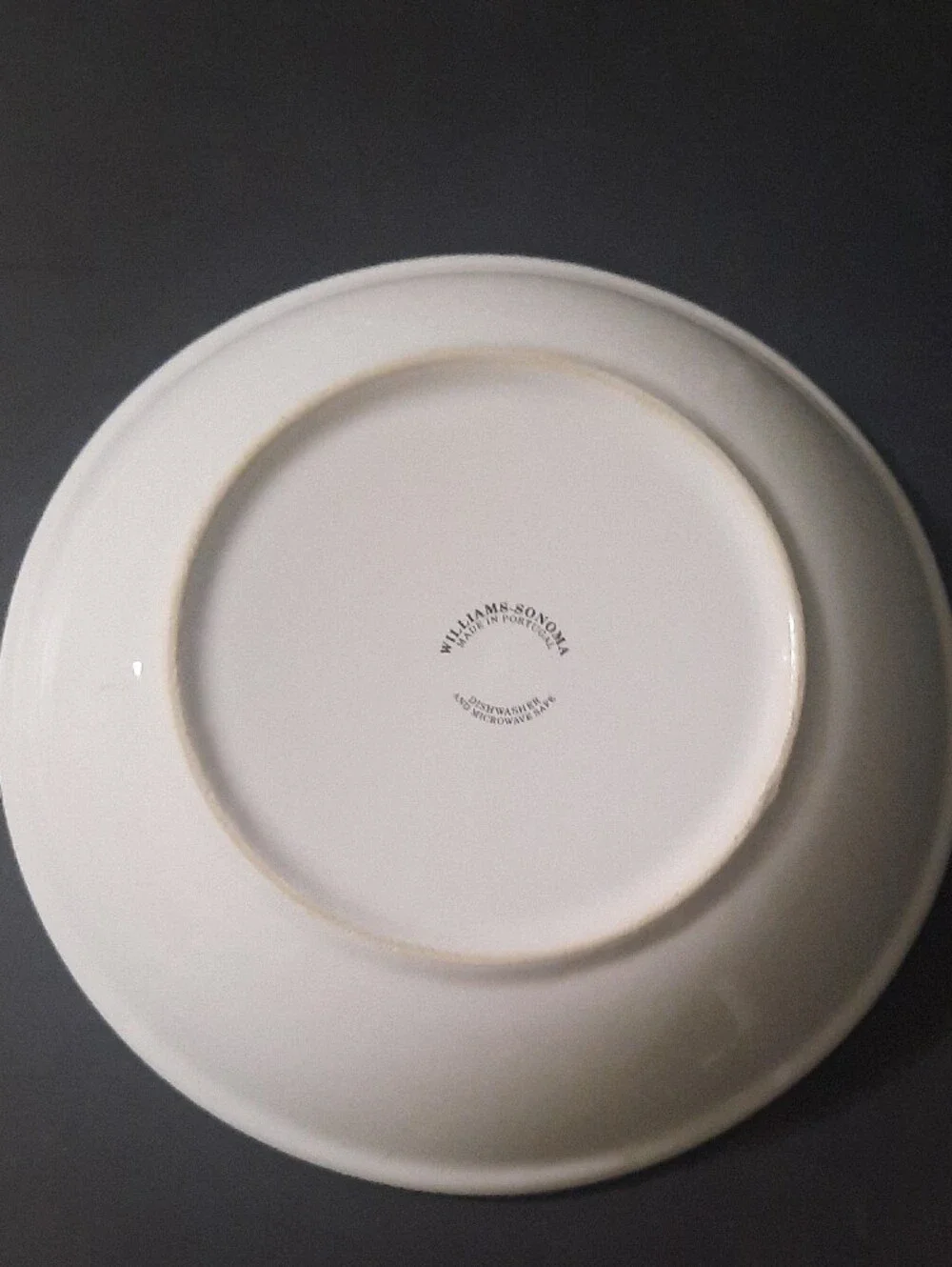 Vintage Williams Sonoma Culinary Herb Cayenne Bowl with White Base and Black Rim